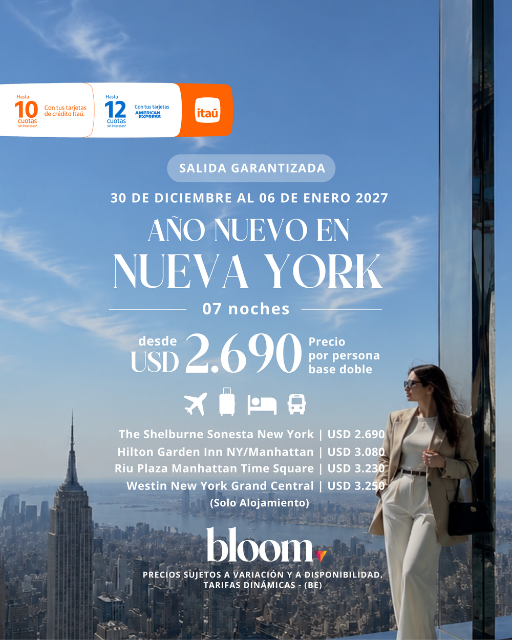 Año Nuevo en Nueva York - Diciembre 2026 - 7 noches