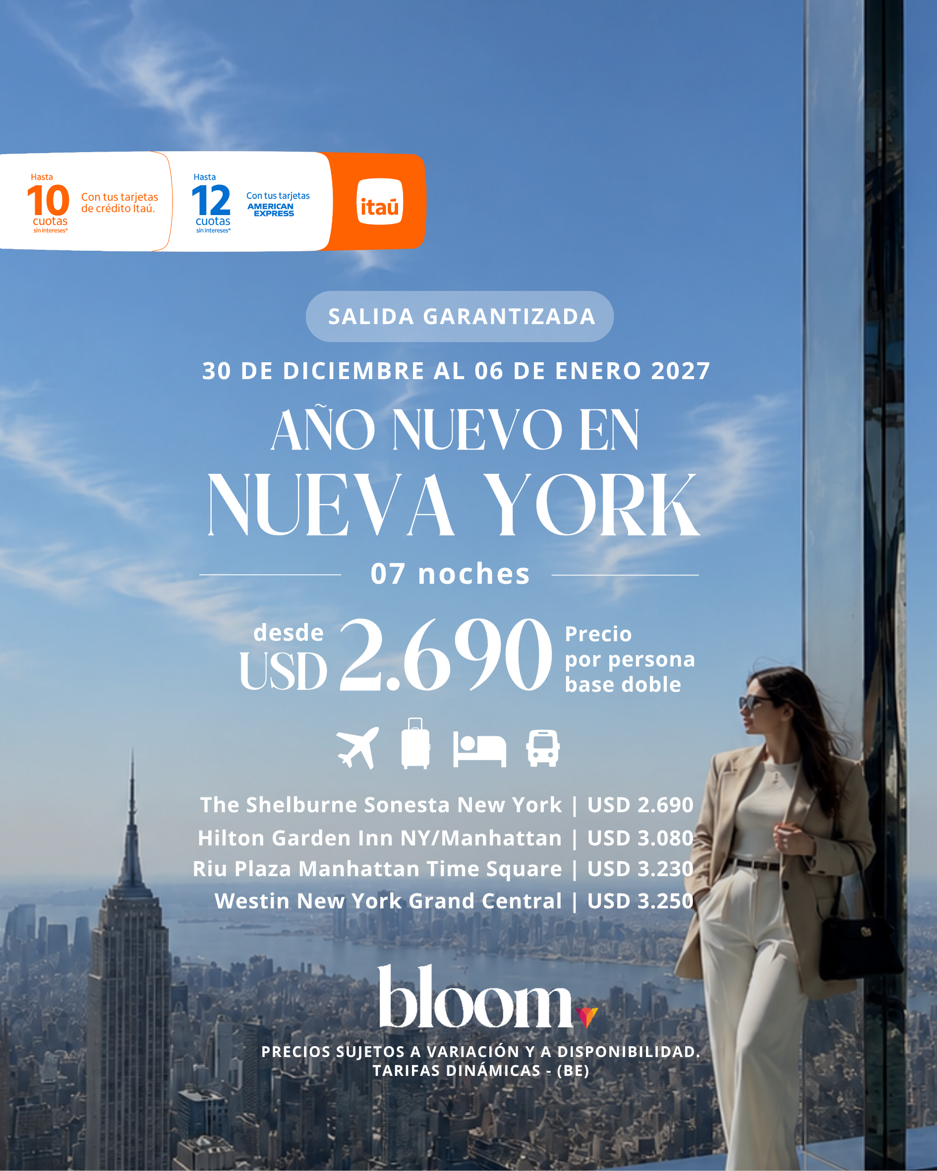 Año Nuevo en Nueva York - Diciembre 2026 - 7 noches