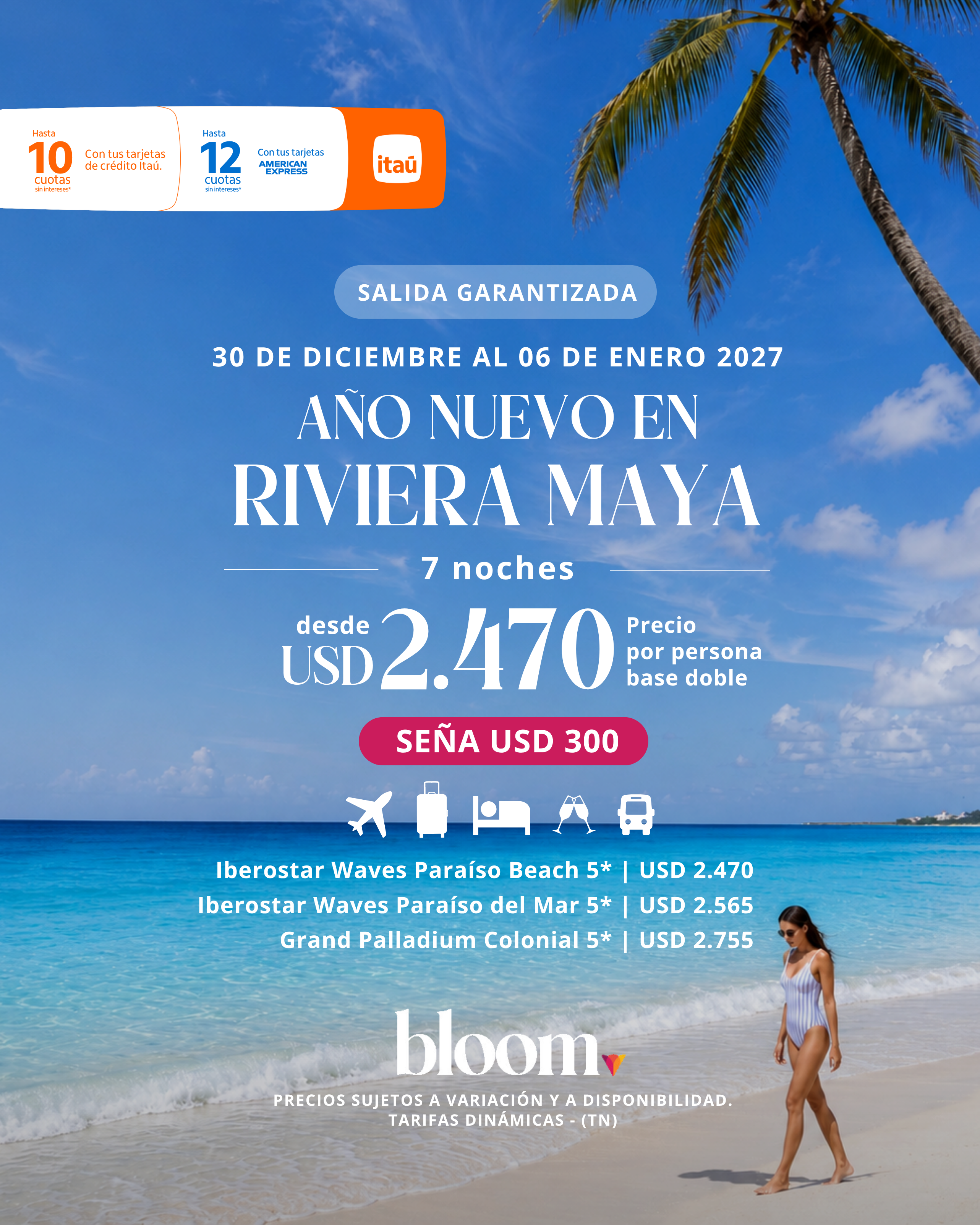 Año Nuevo en Riviera Maya - 7 noches