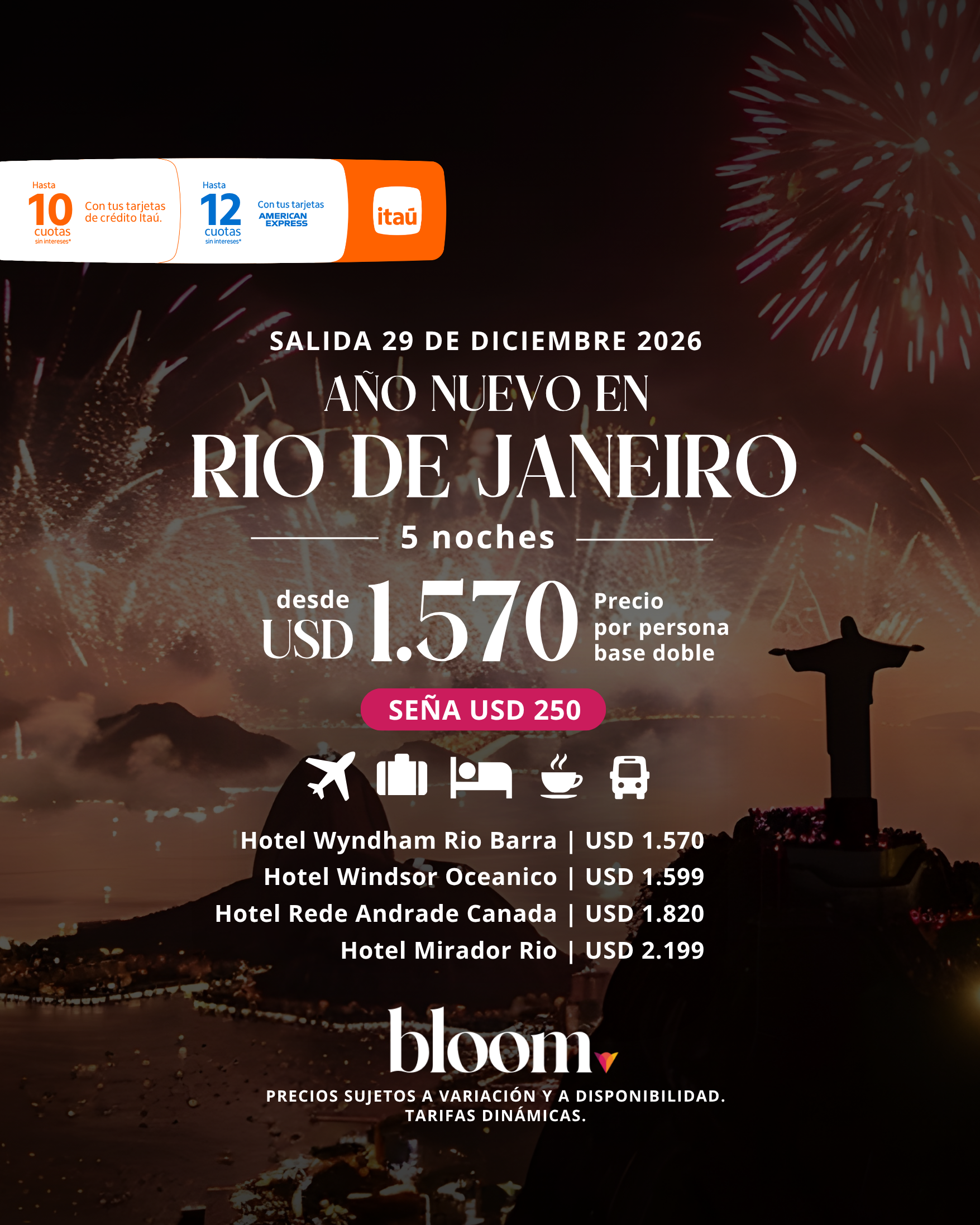Año Nuevo en Río de Janeiro -  5 noches
