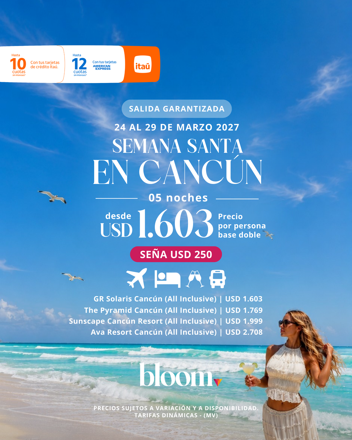 Cancún - Marzo 2027 - 5 noches