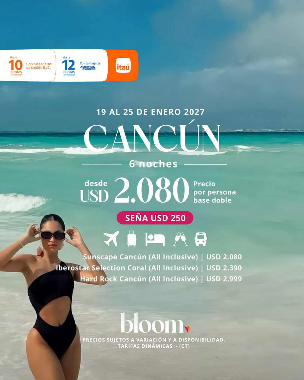Cancún - Enero 2027 - 6 noches