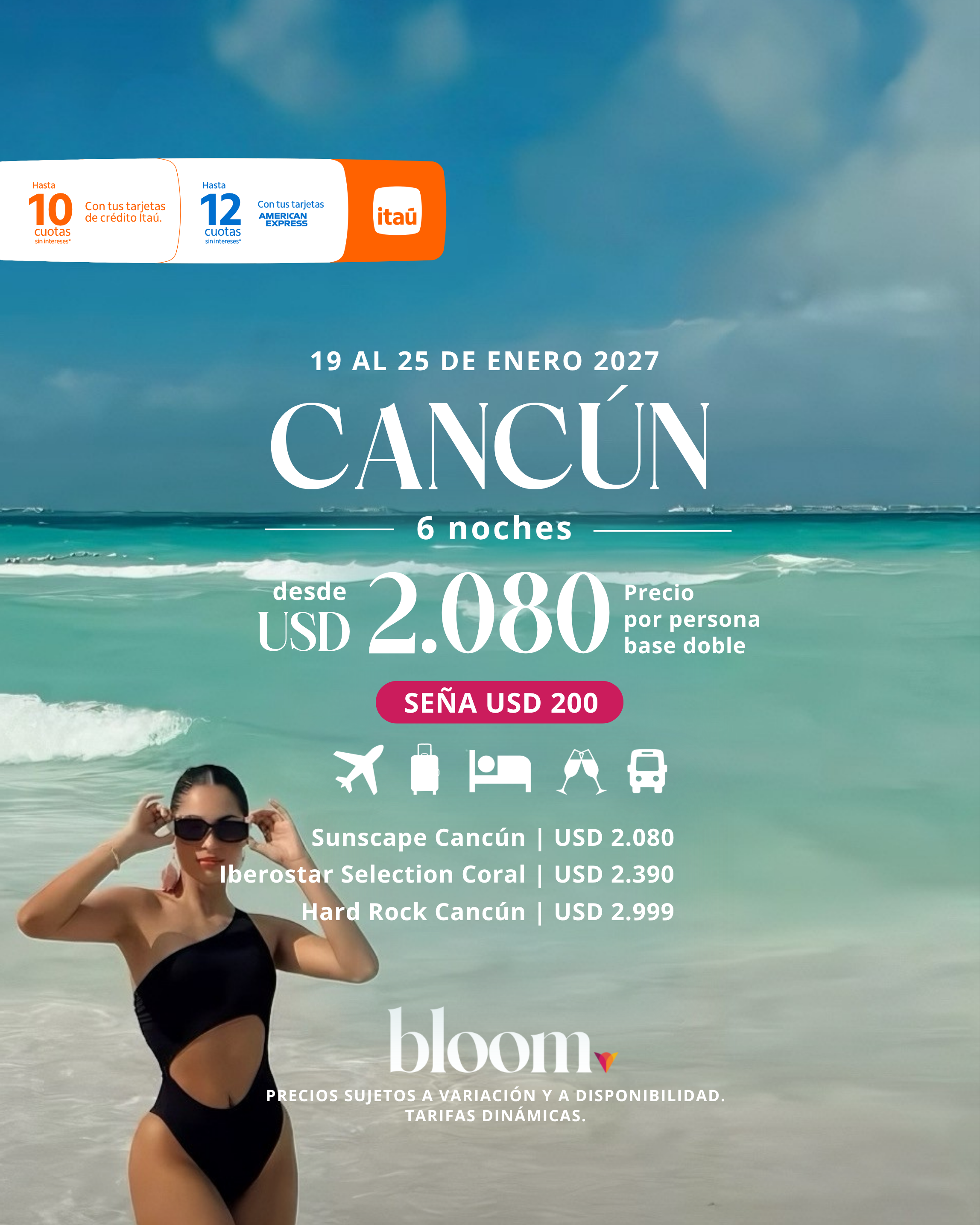 Cancún - Enero 2027 - 6 noches