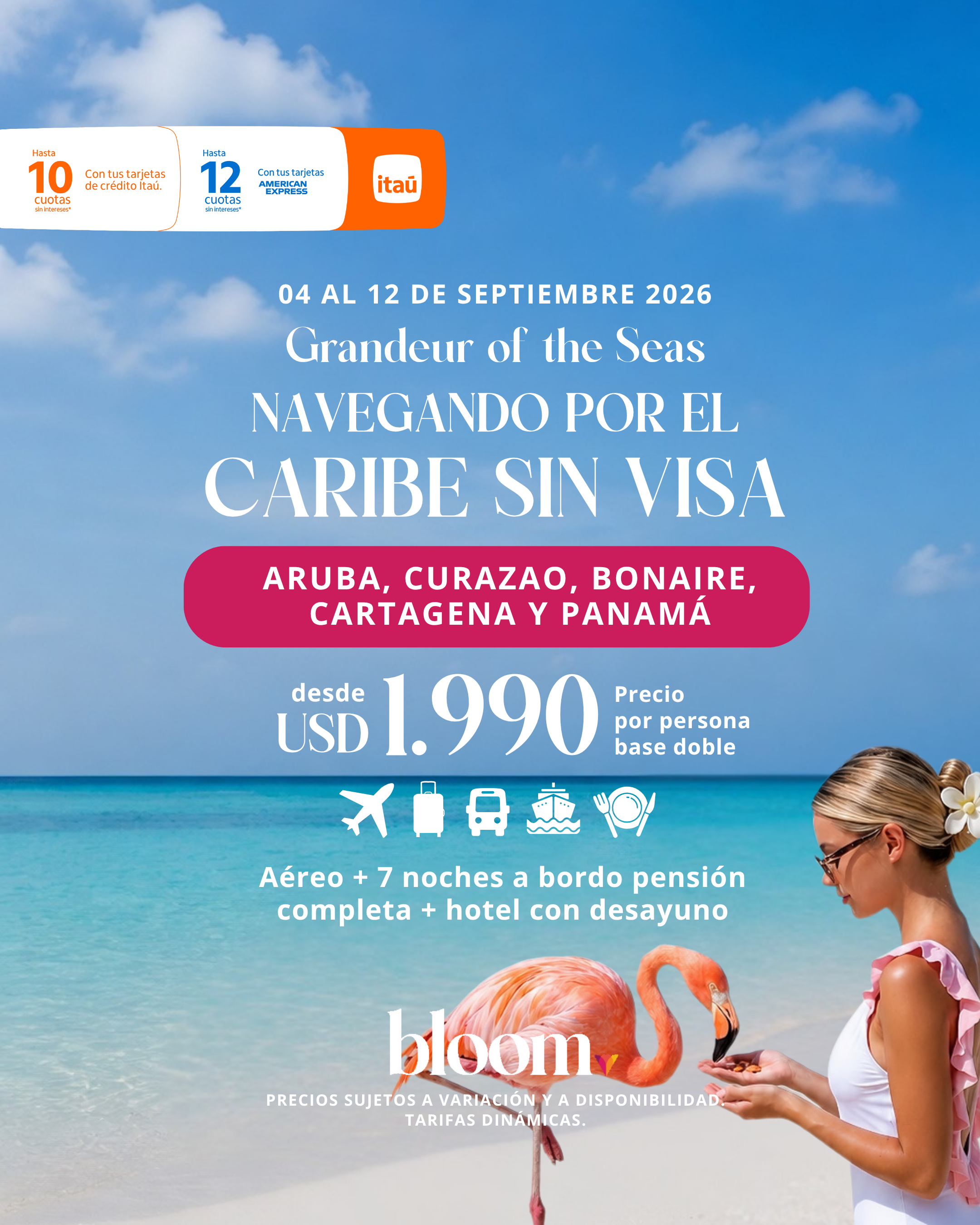 Caribe sin visa - 7 noches a bordo - Septiembre 2026