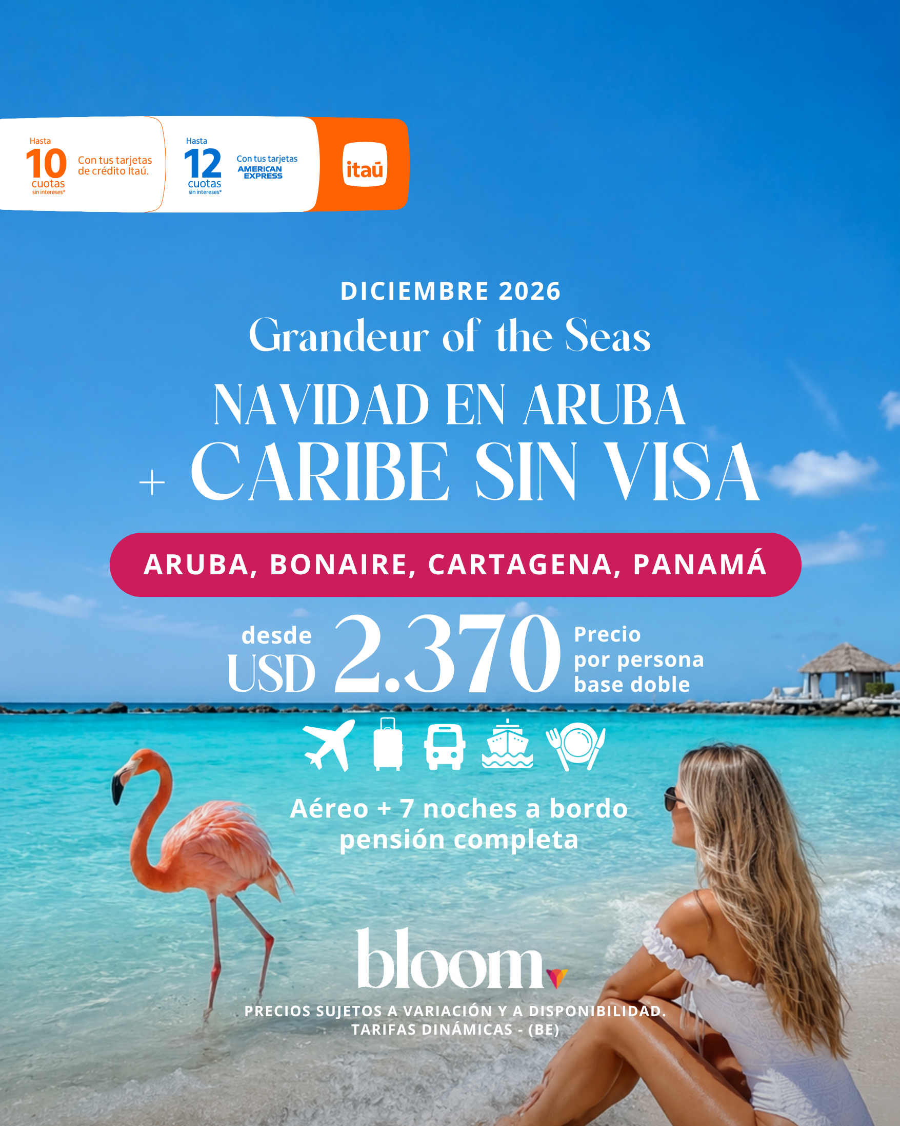 Navidad en Aruba - 7 noches a bordo