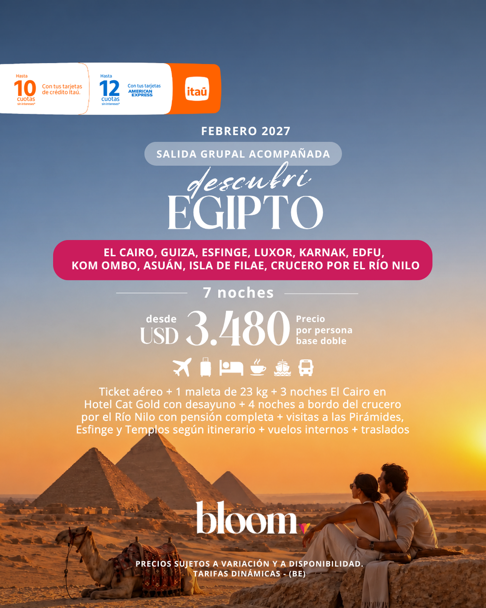 Egipto - Febrero 2027 - 7 noches