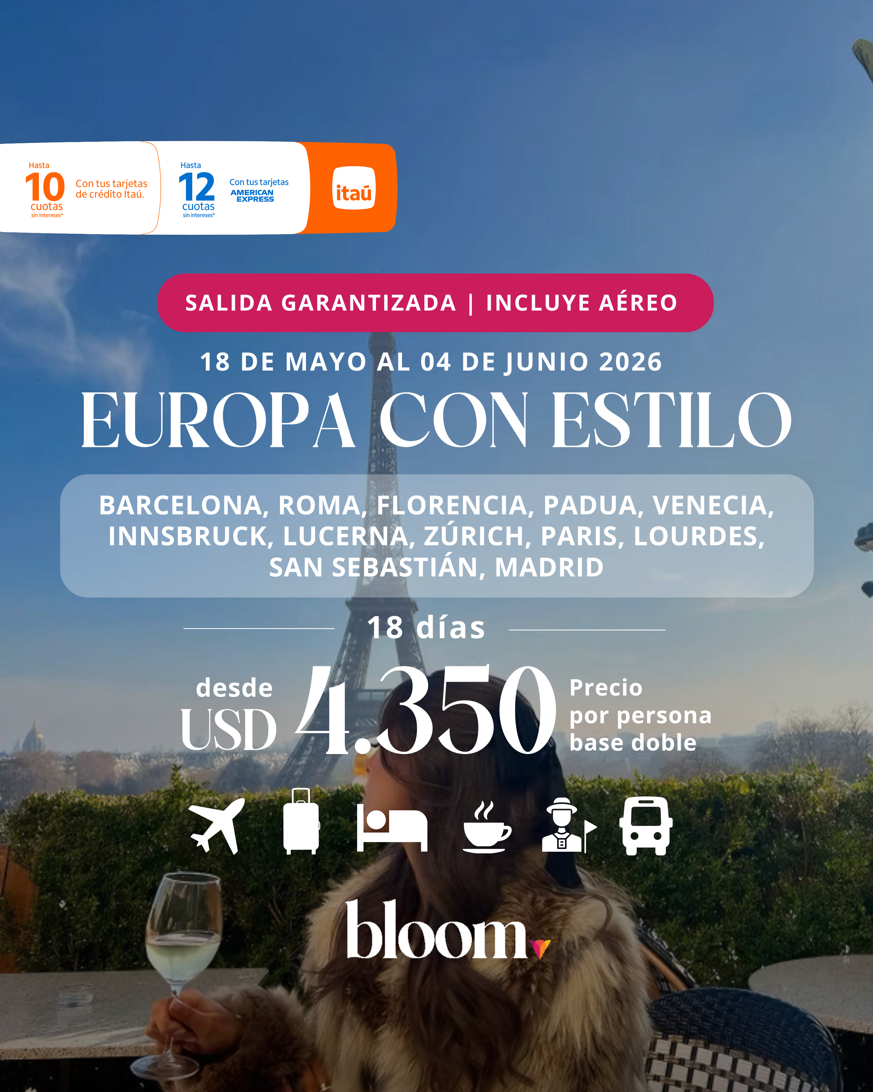 Europa con Estilo - Salida Garantizada Mayo/Junio 2026 con aéreo - 18 días