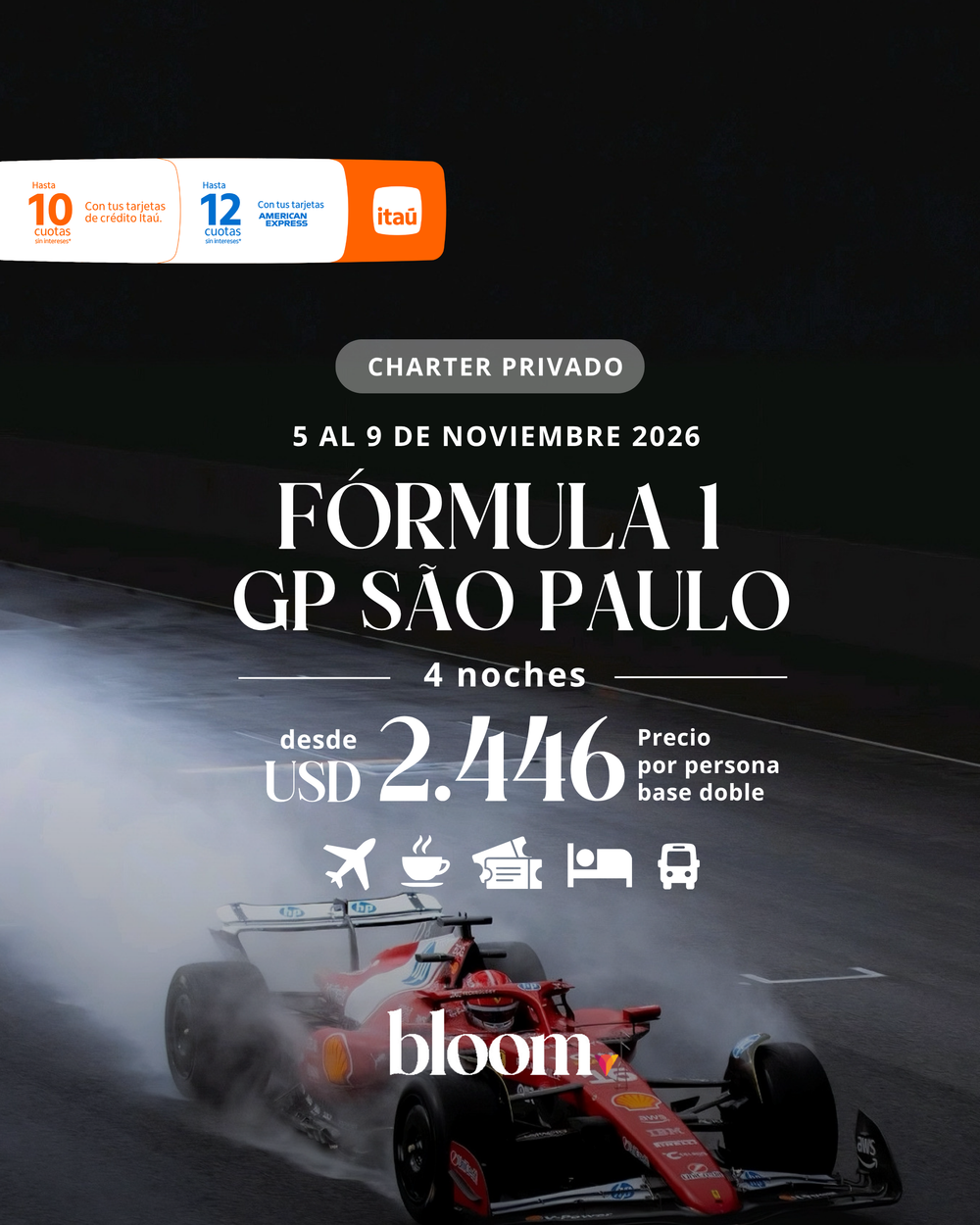 Fórmula 1 GP São Paulo - Noviembre - 4 noches