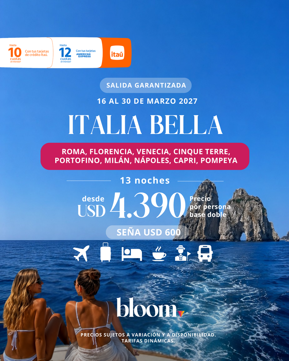 Italia Bella - 13 noches - Marzo 2027