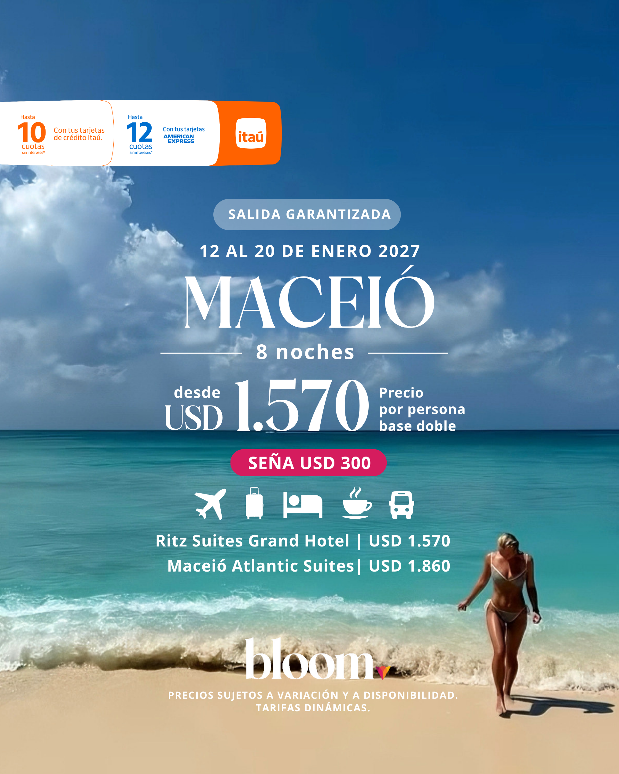 Maceió - Enero 2027 - 8 noches