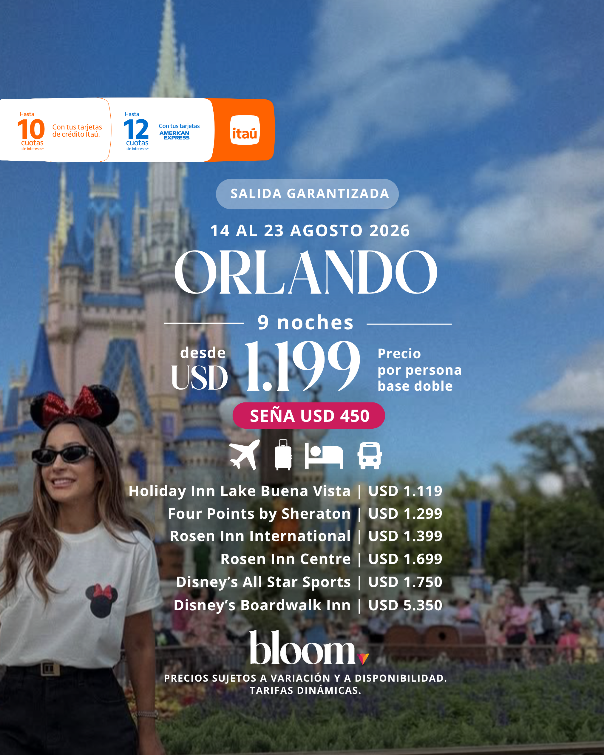 Orlando - Agosto 2026 - 9 noches