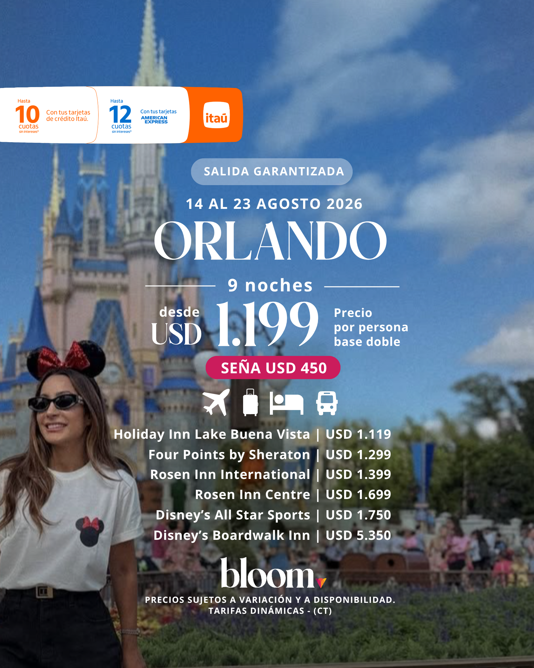 Orlando - Agosto 2026 - 9 noches