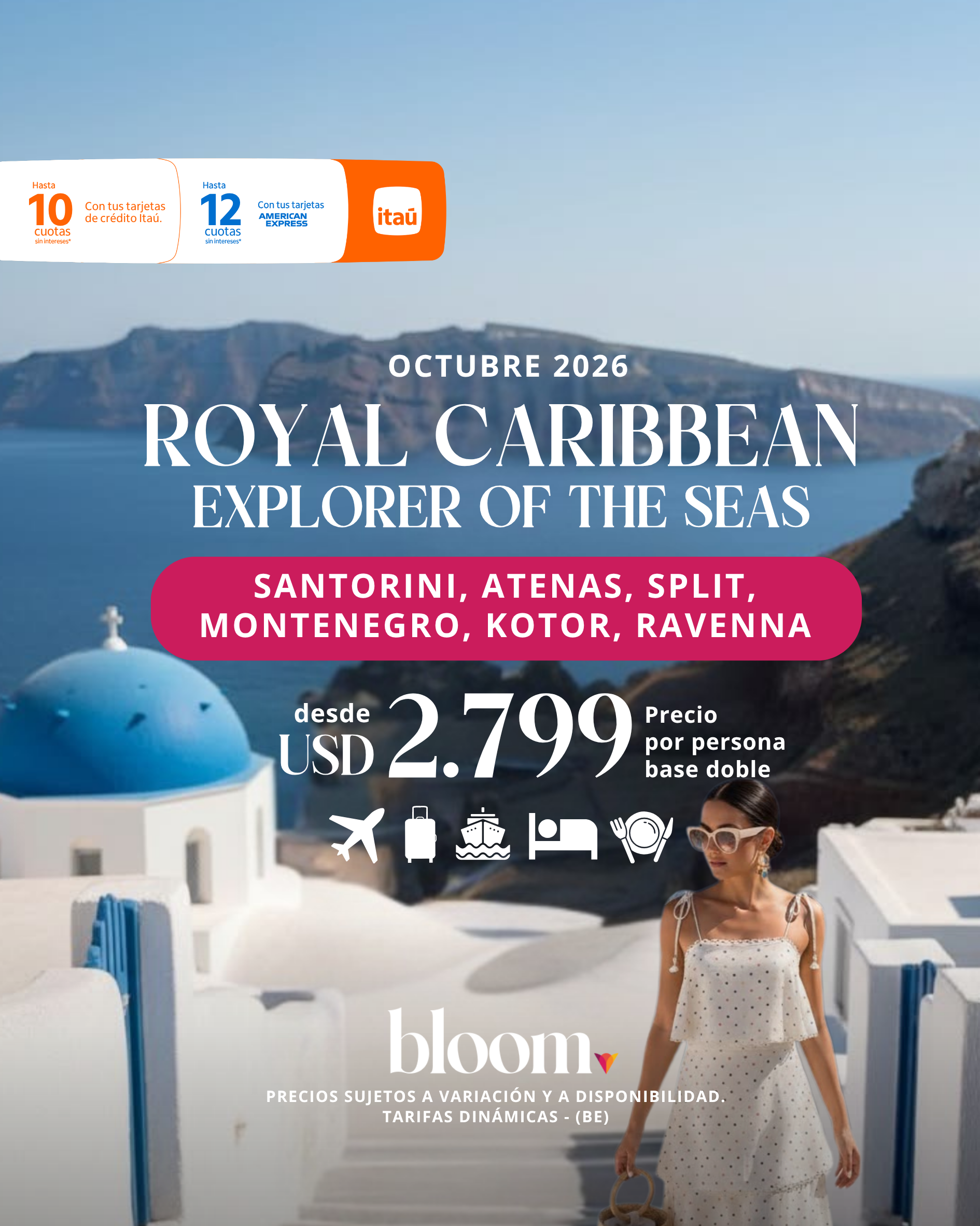 Santorini, Atenas, Split a bordo del Royal Caribbean - Octubre 2026