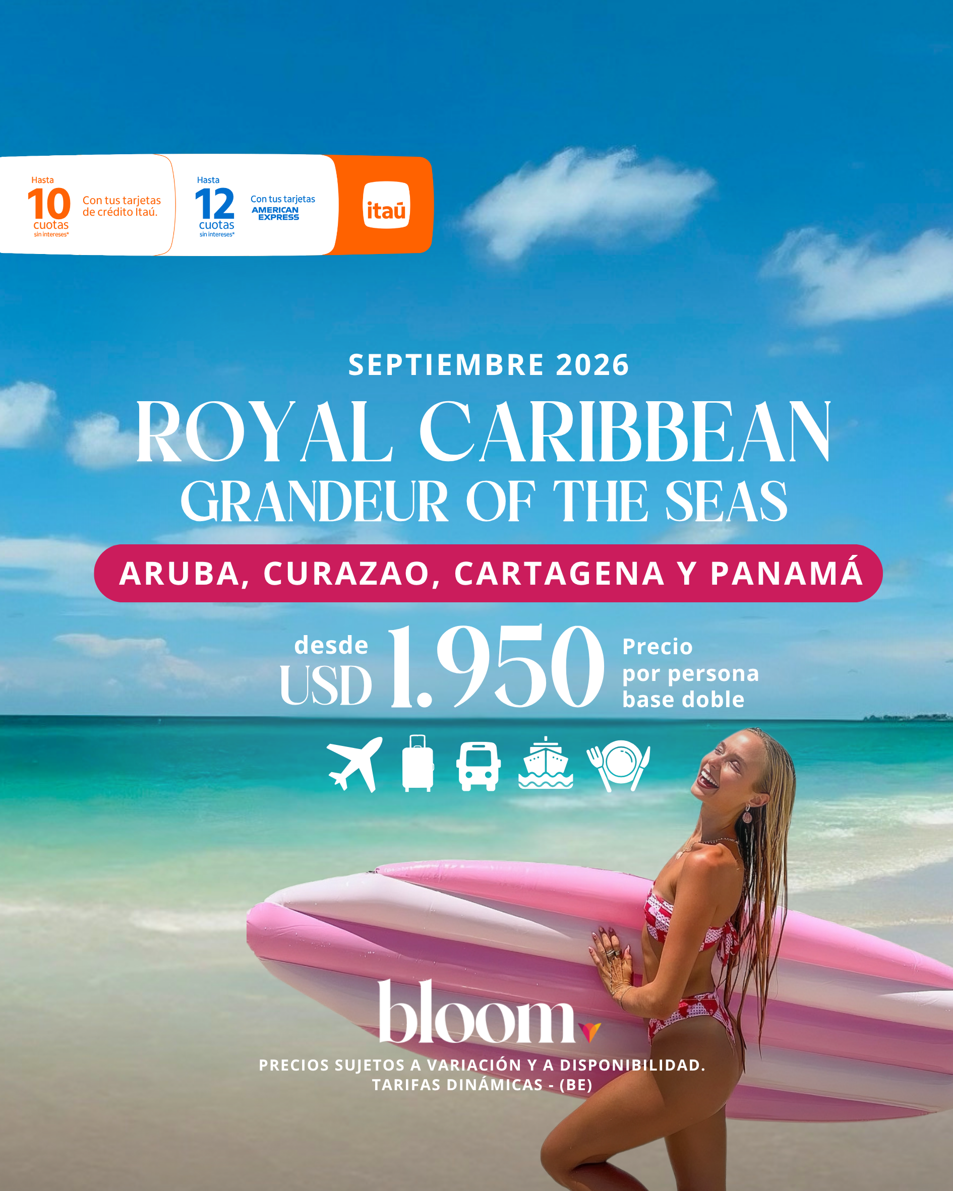Aruba, Curazao, Cartagena y Panamá con Royal Caribbean - Septiembre 2026