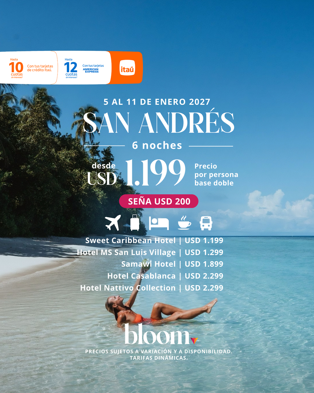 San Andrés - Enero 2027 - 6 noches