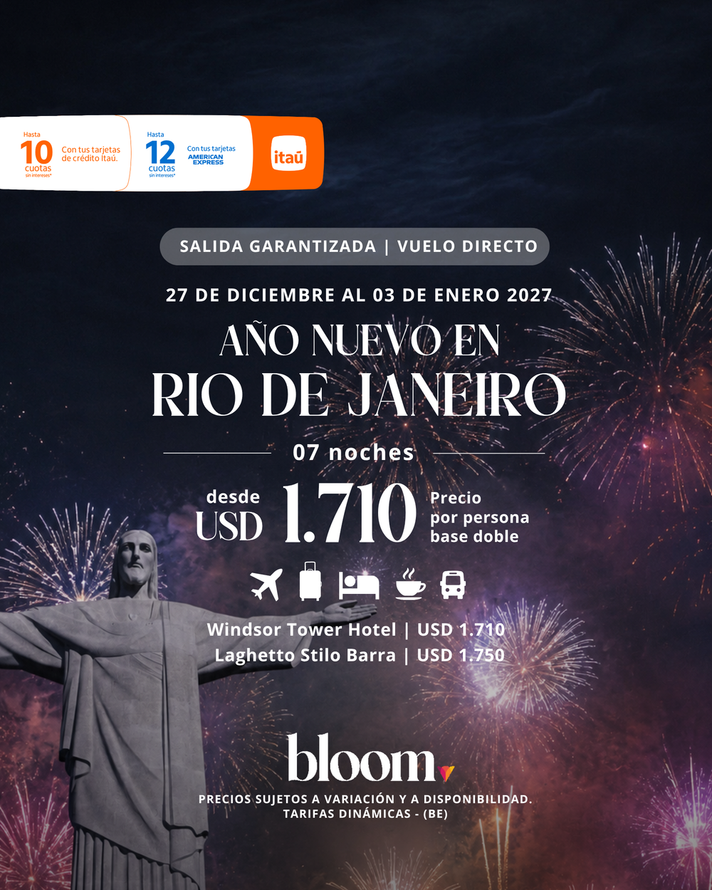 Año Nuevo en Río de Janeiro  - 7 noches