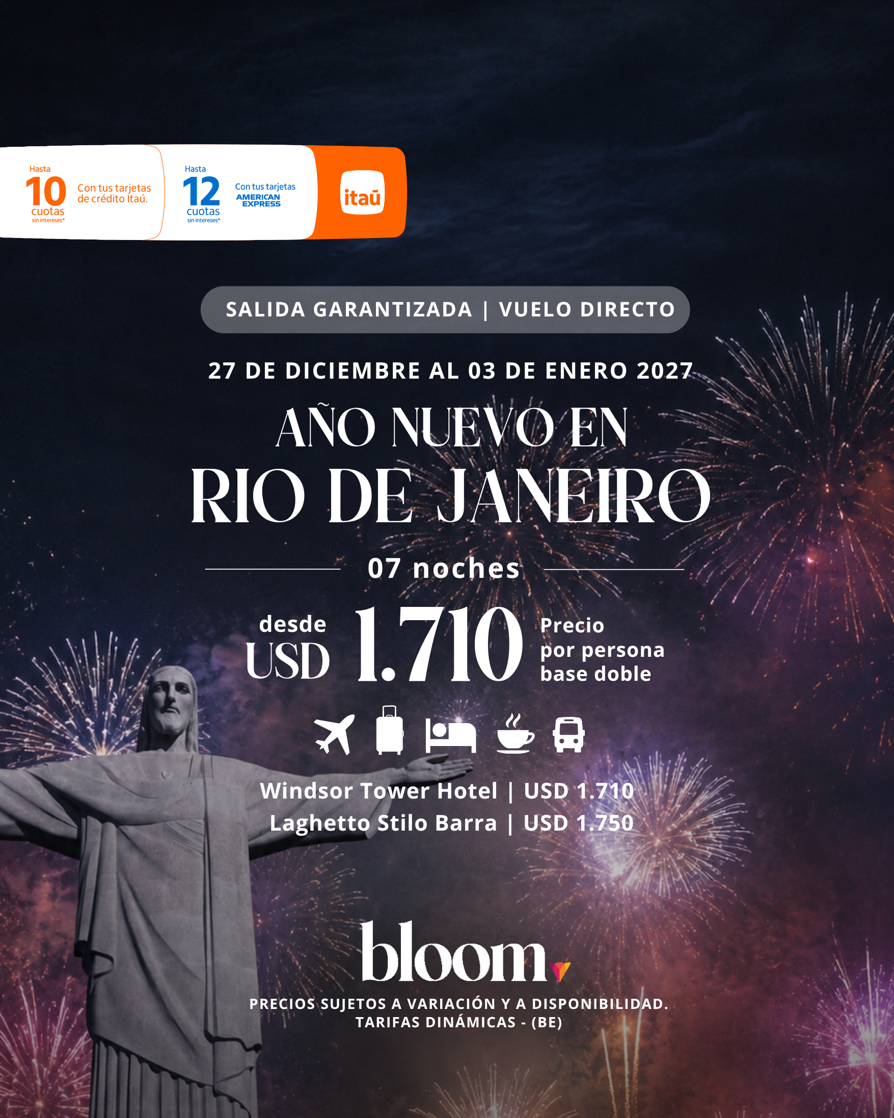 Año Nuevo en Río de Janeiro  - 7 noches