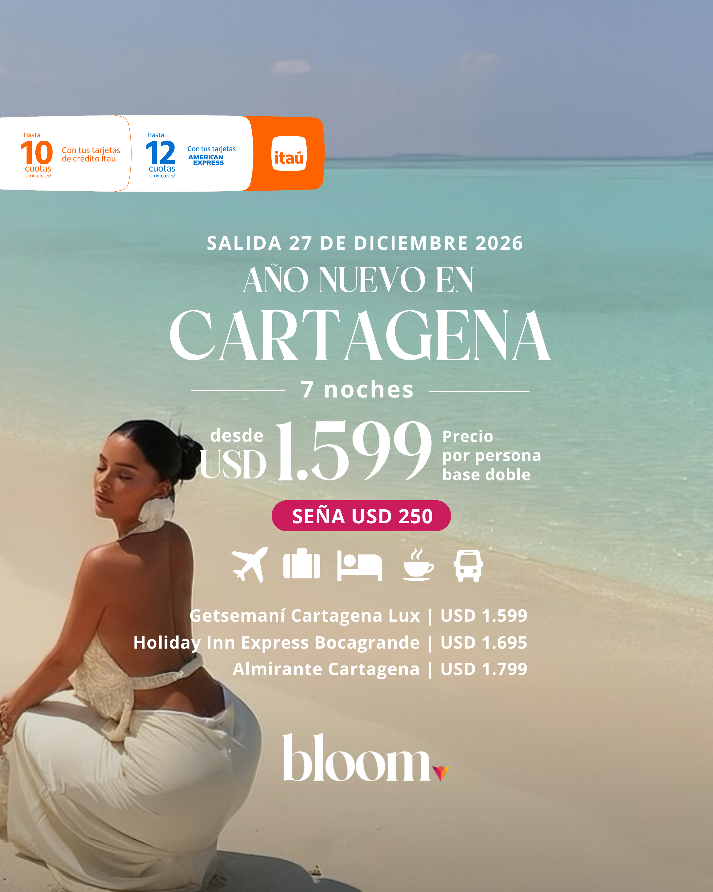 Año Nuevo en Cartagena - Diciembre 2026 - 7 noches