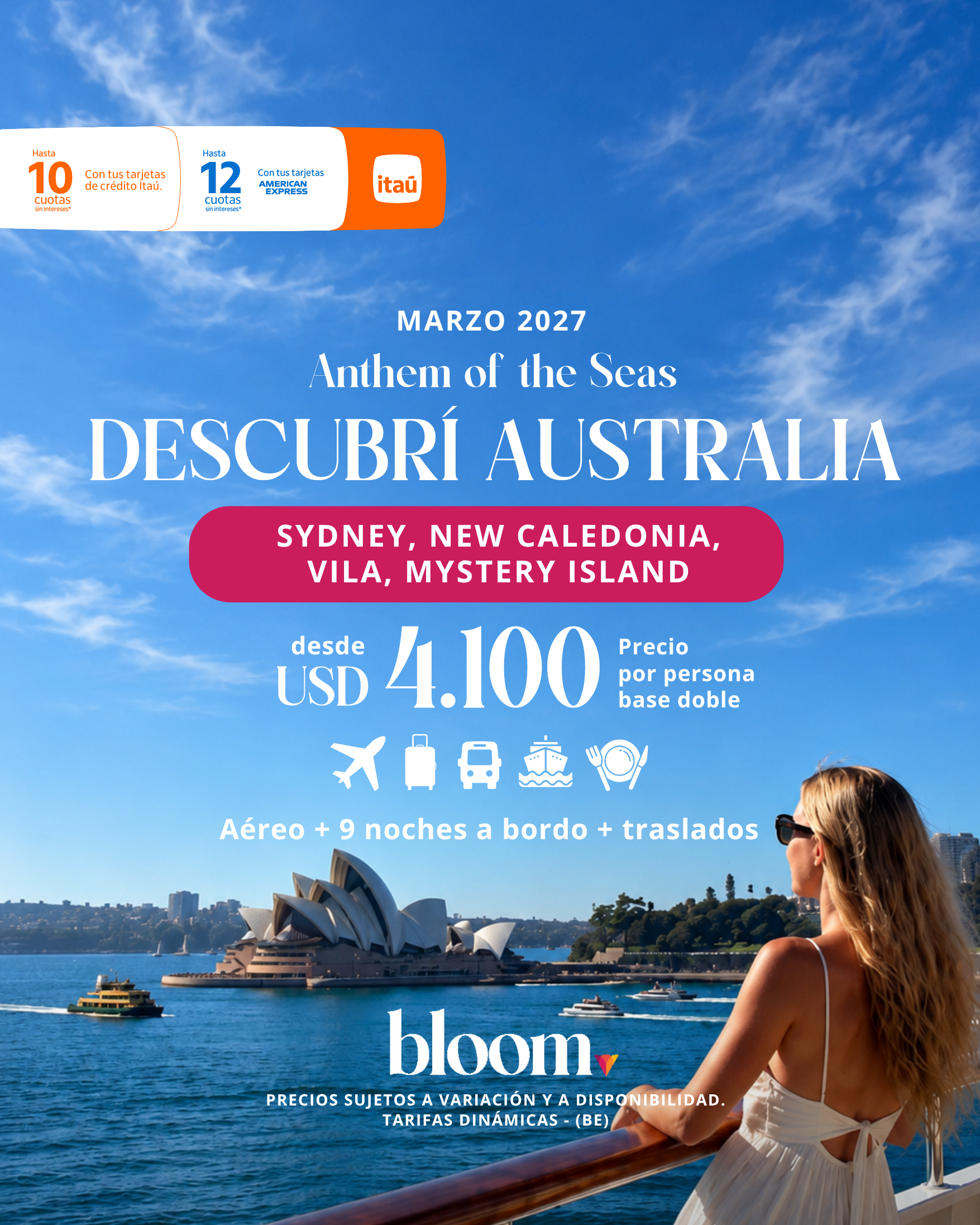 Australia - 9 noches a bordo - Marzo 2027