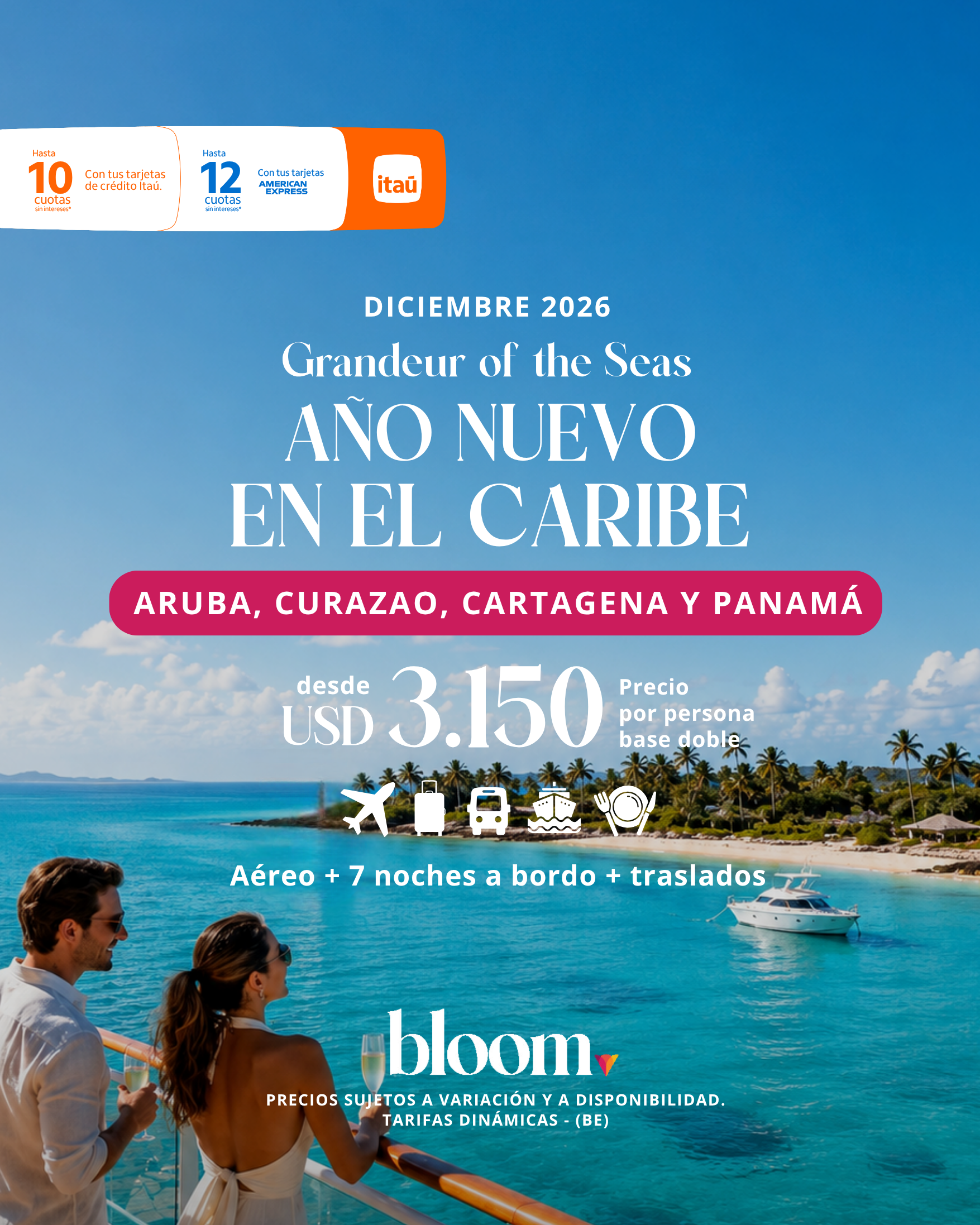 Año nuevo en el Caribe - 7 noches a bordo