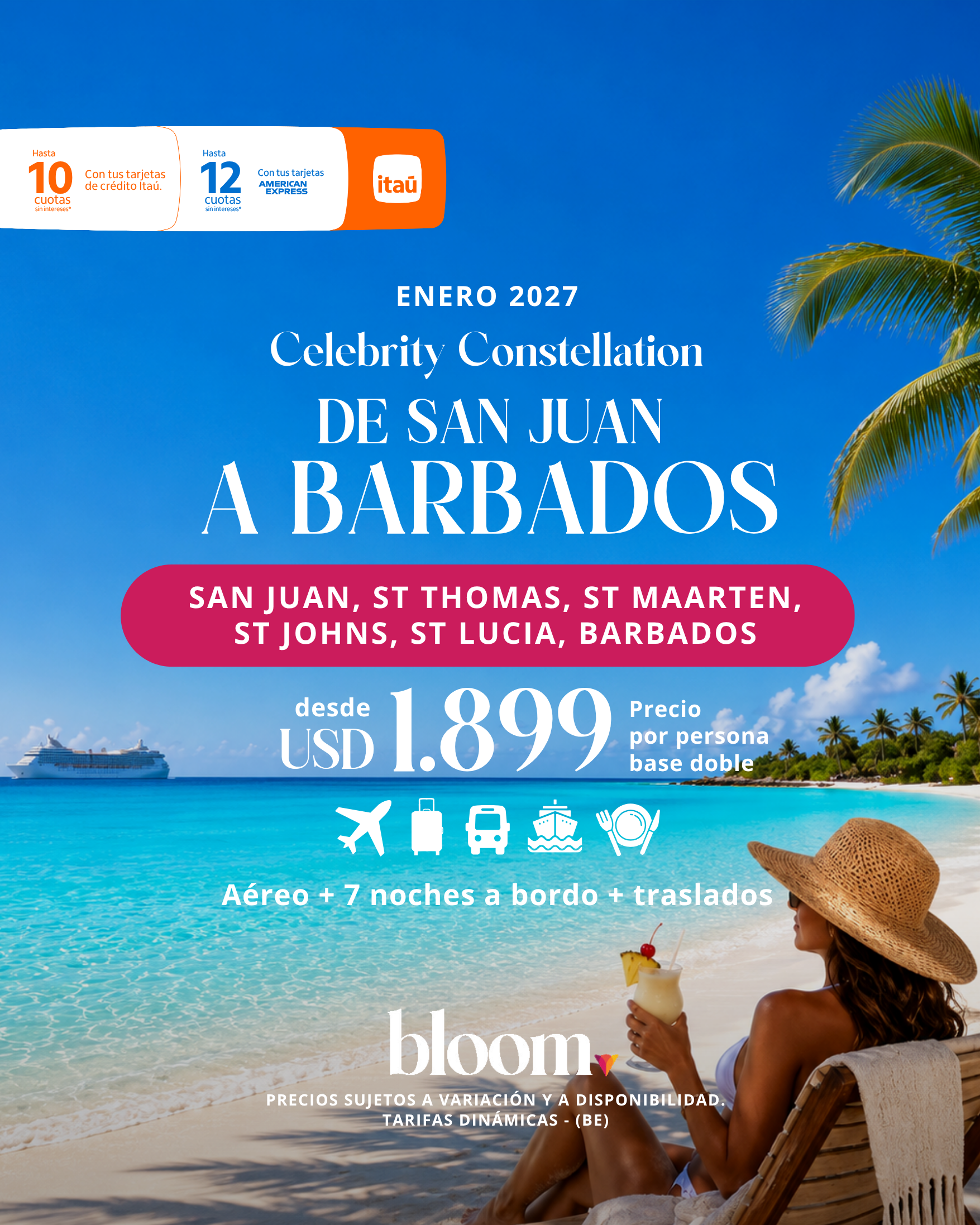 Caribe -  7 noches a bordo - Enero 2027