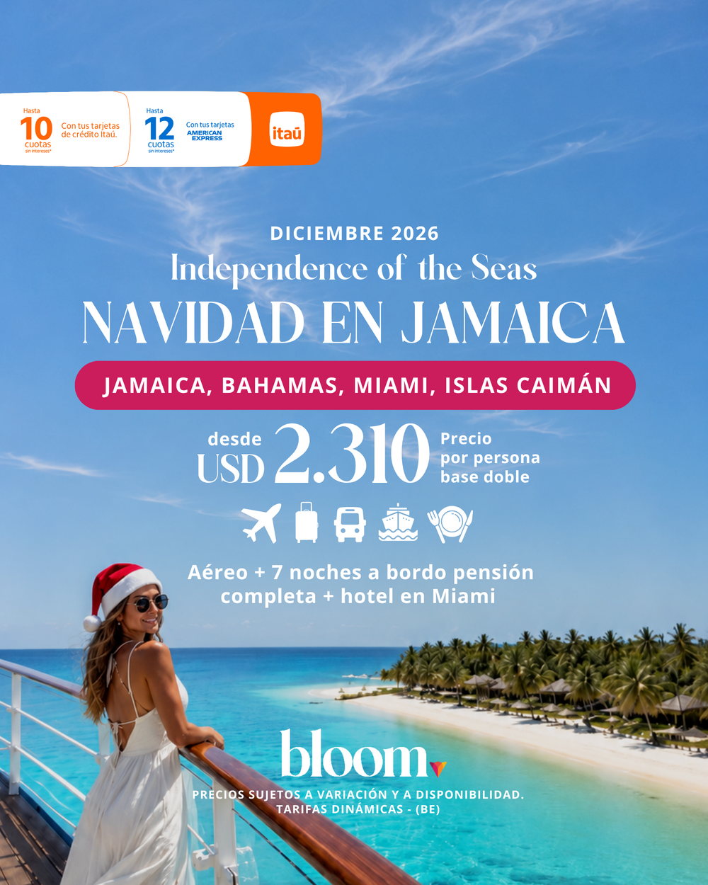 Navidad en Jamaica - 7 noches a bordo