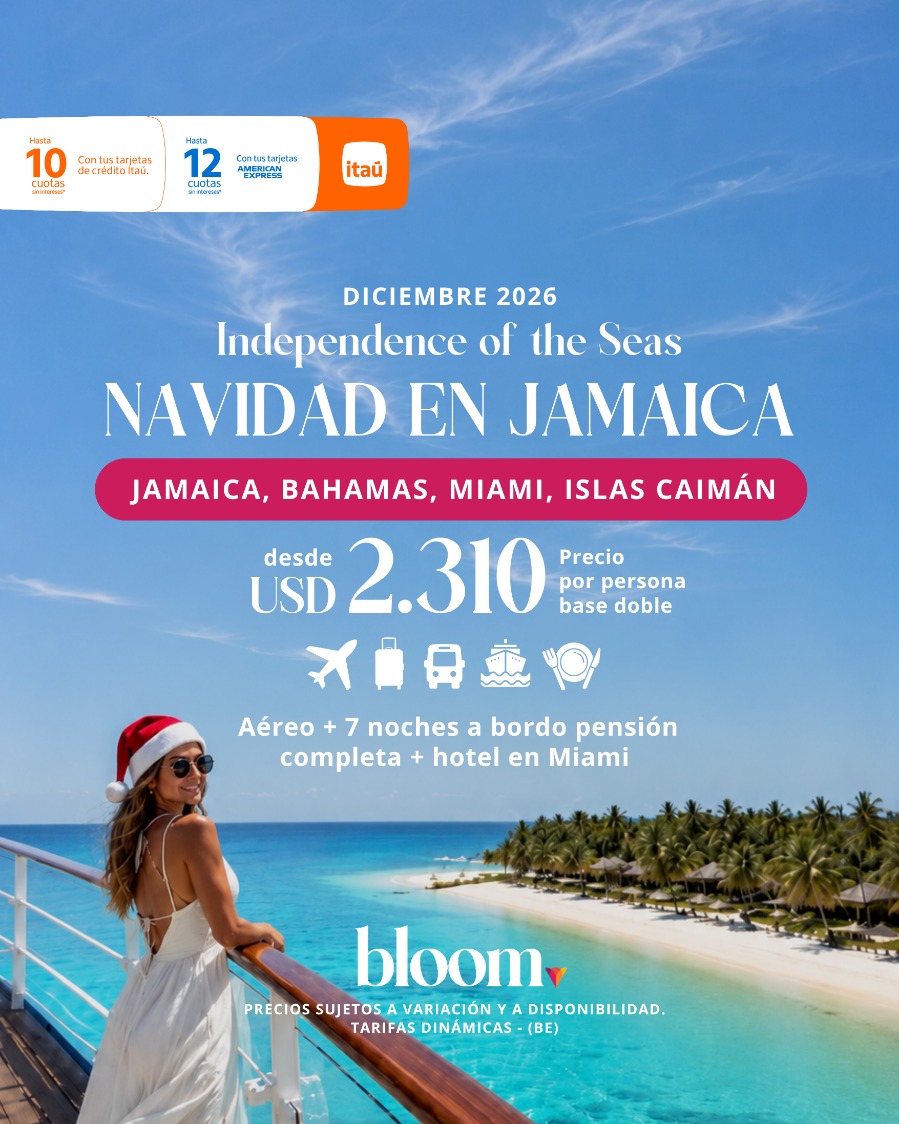 Navidad en Jamaica - 7 noches a bordo