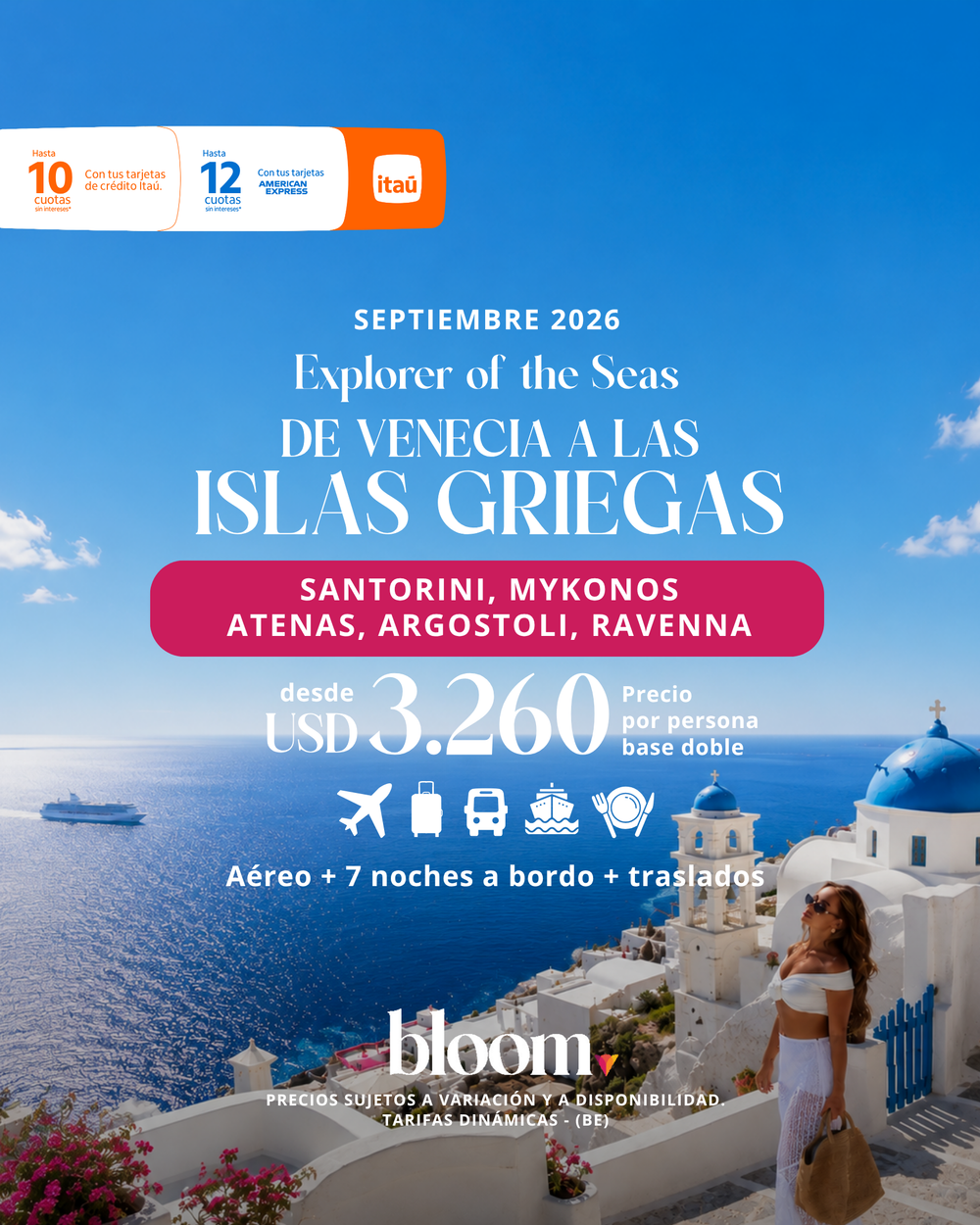 Islas Griegas - 7 noches a bordo - Septiembre 2026