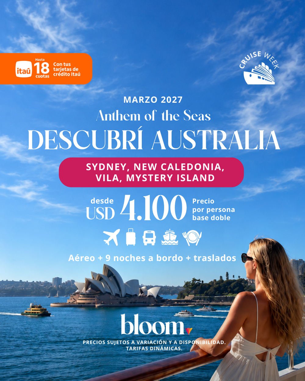 Australia - 9 noches a bordo - Marzo 2027
