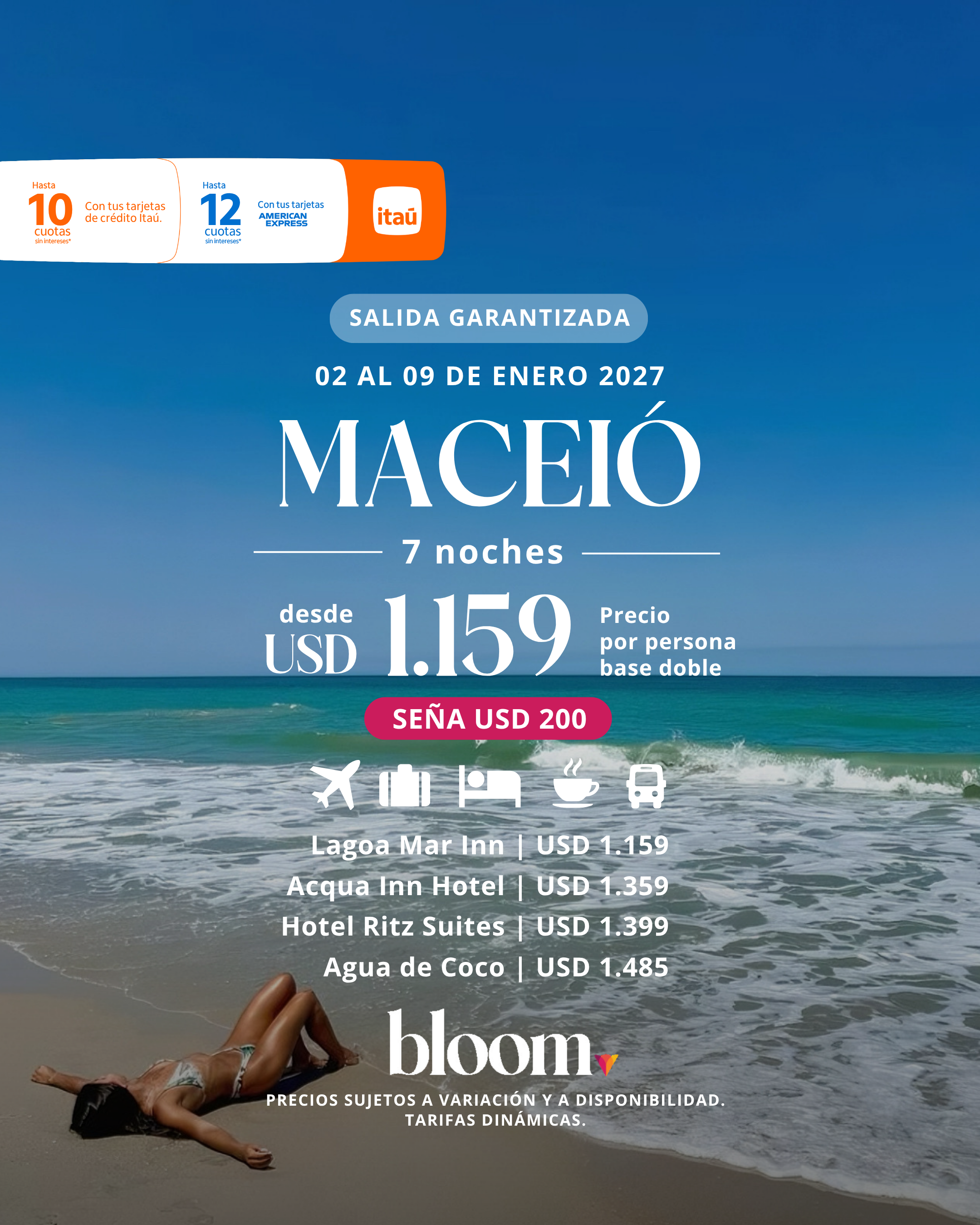 Maceió - Enero 2027 - 7 noches