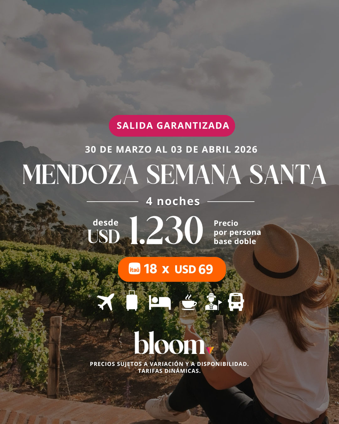 Mendoza Semana Santa – Marzo 2026 – 4 Noches