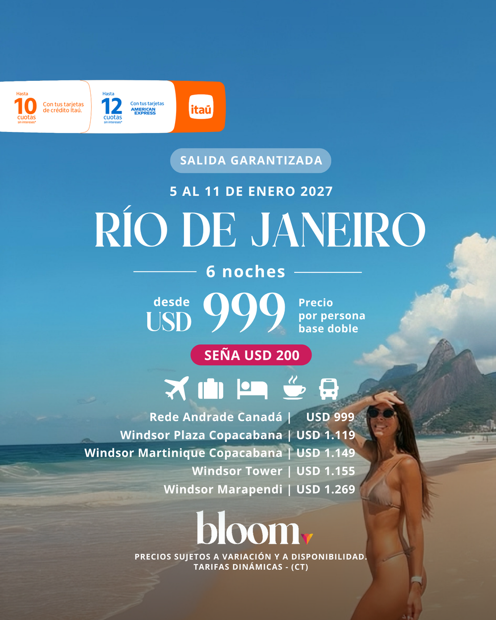 Río de Janeiro - Enero 2027 - 6 noches