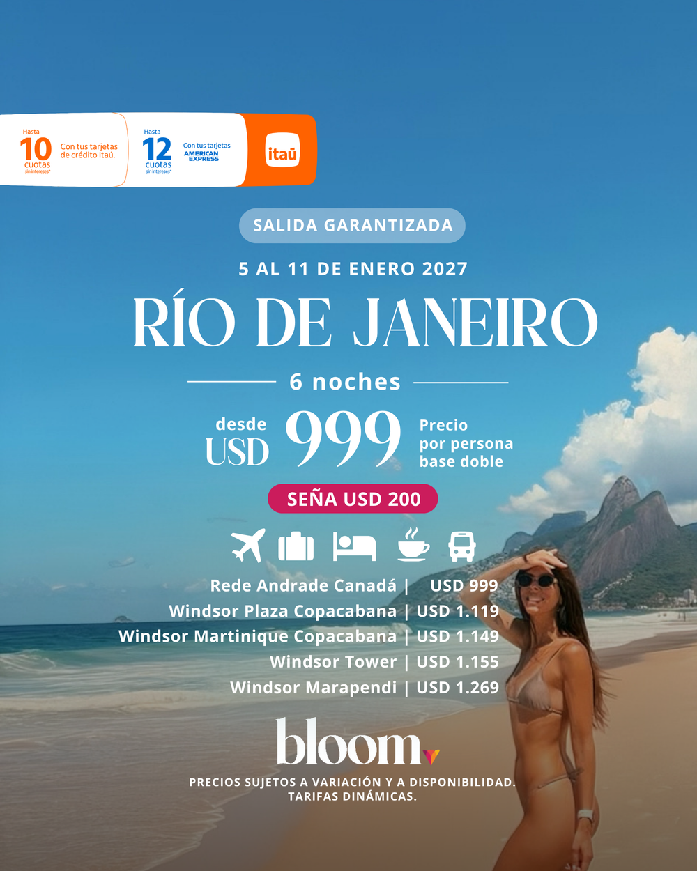 Río de Janeiro - Enero 2027 - 6 noches
