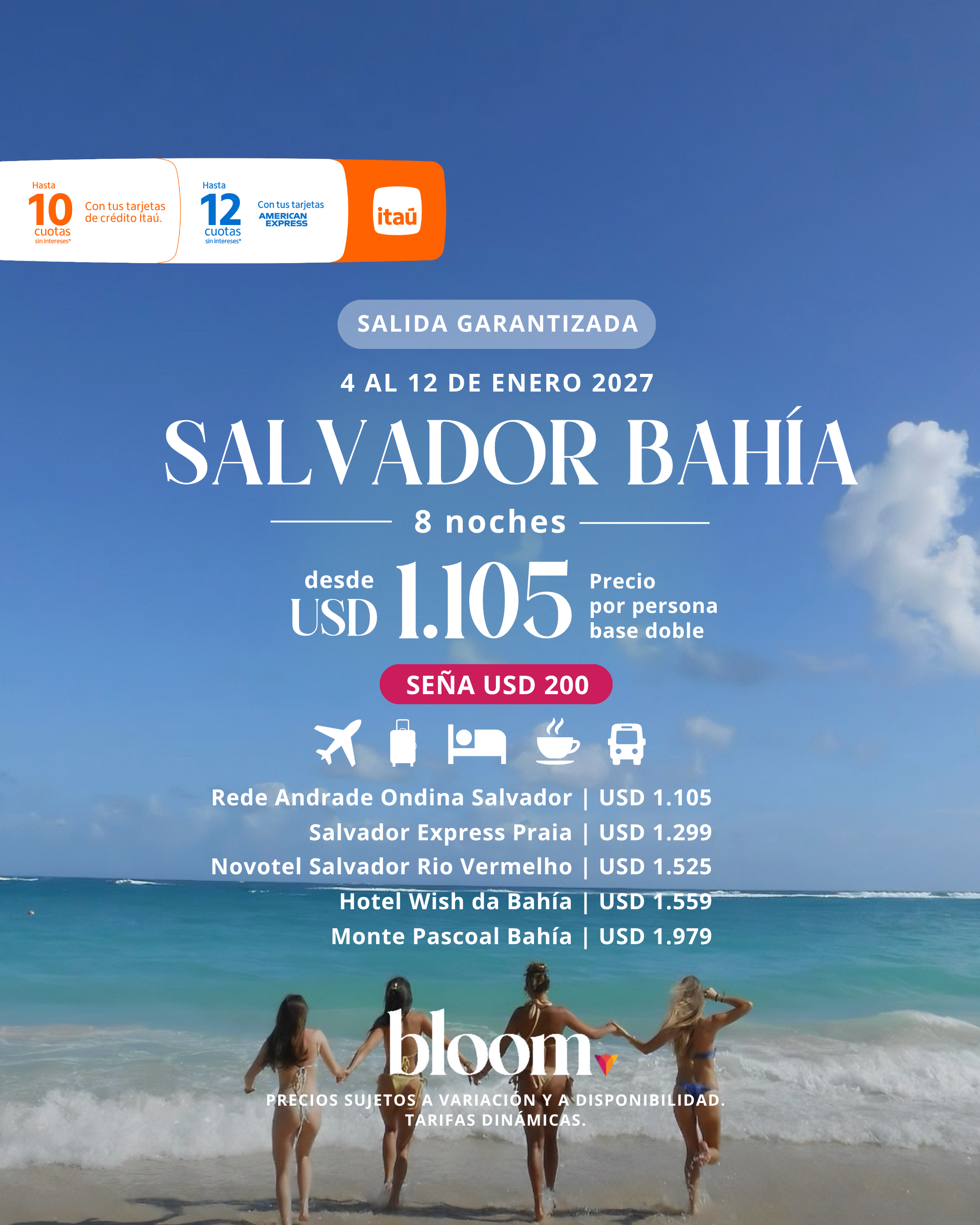 Salvador Bahía - Enero 2027 - 8 noches